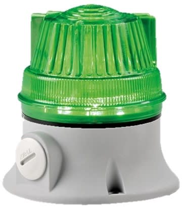 SIRENA - Microlamp LED :  balise LED - fixe/clignotant - vert - IP54 - 12/24vacdc