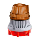 SIRENA - Microlamp : balise fixe/clignotant son continu/pulsé 75db IP30 base grise
