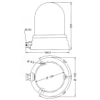 SIRENA - TYPE 200 Feu fixe/clignotant à led vert, IP55, V110AC, base grise