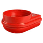 SIRENA - MLINE : Base à encastrer montage faux-plafond rouge V120/240 AC