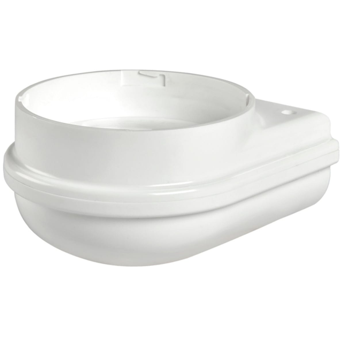 SIRENA - MLINE : Base murale blanc câblage par le dessous / l'arrière V120/240 AC