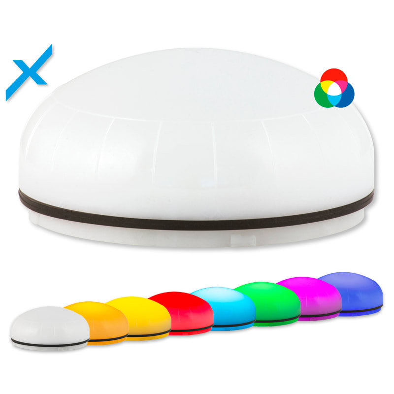 SIRENA - Mline : feu LED multicolore RGB - 5 effets lumineux - IP55 - lentille opaque