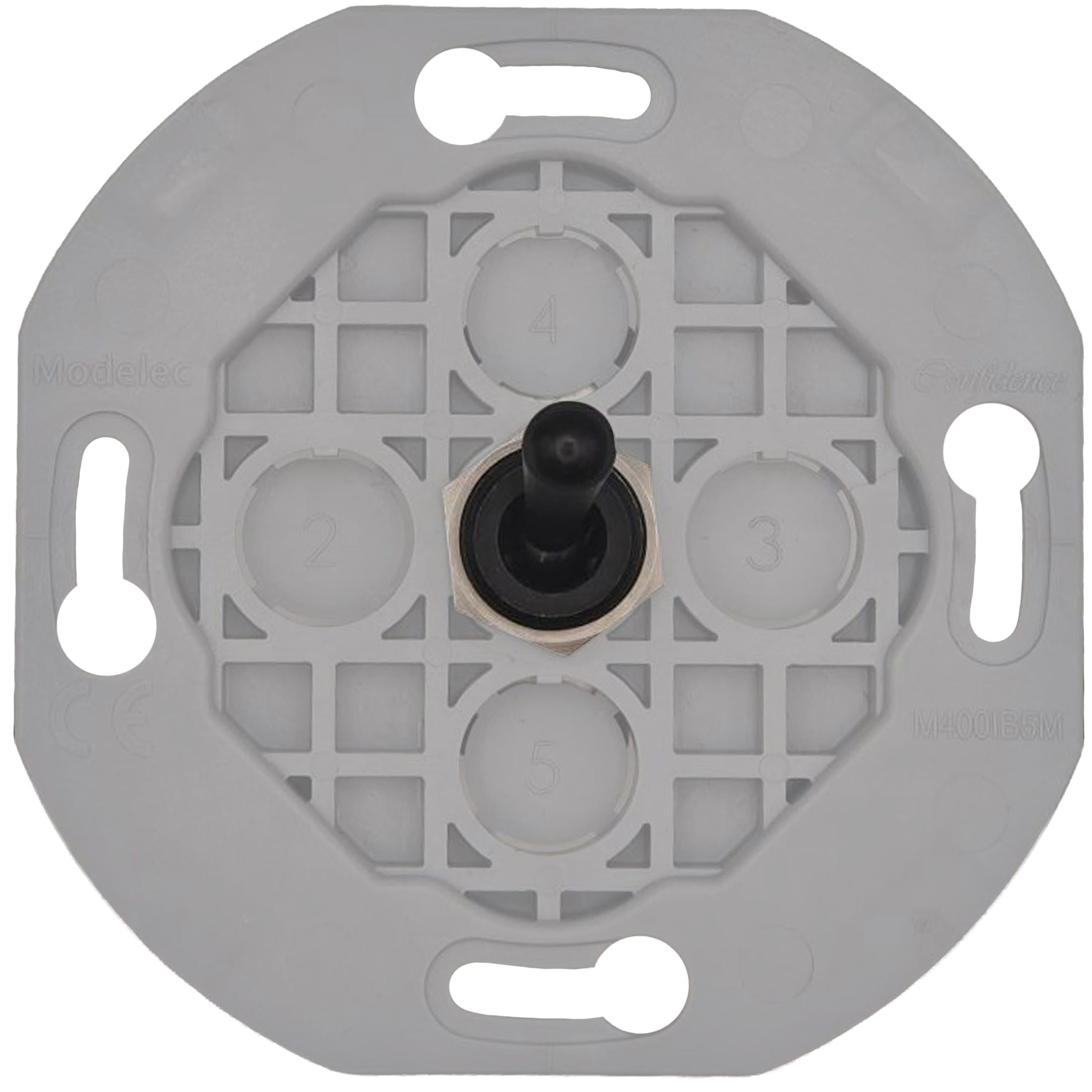 MODELEC - Mécanisme 1 levier poussoir Noir, pour gamme Iris Horizon