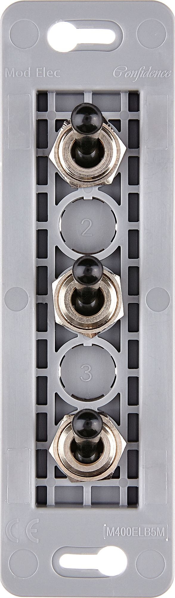 MODELEC - Mécanisme Renforce Etroit Long Noir 3 Poussoirs