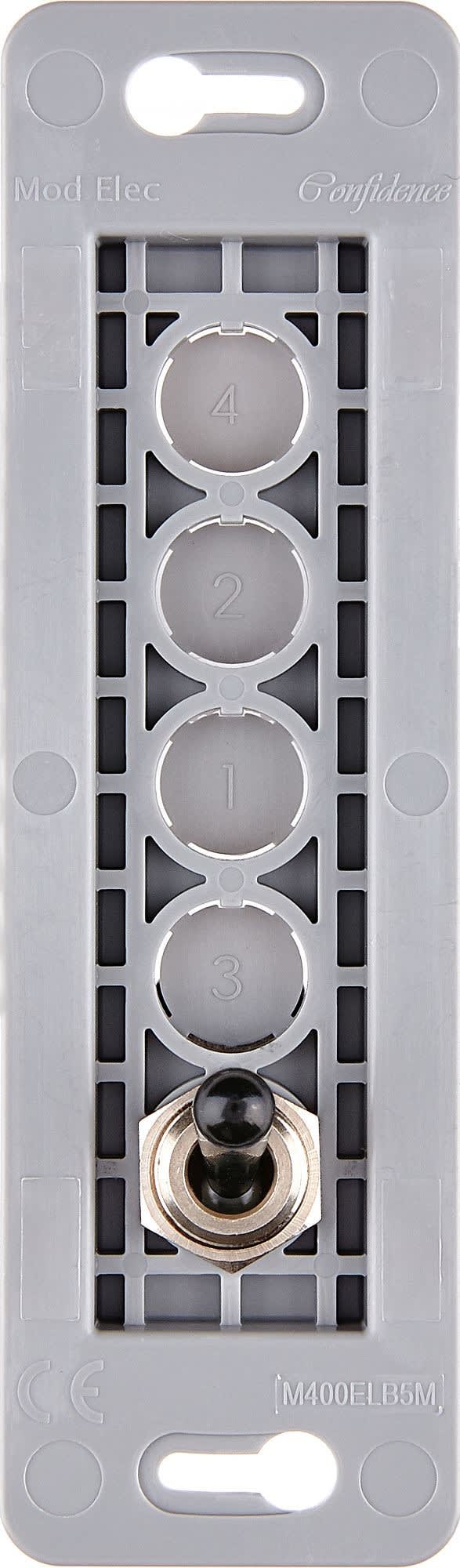MODELEC - Mécanisme Renforce Etroit Long Noir 1 Va Et Vient Pour Led (105-4Xx)