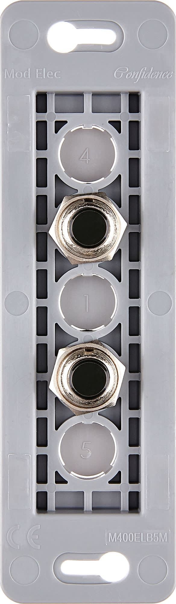 MODELEC - Mécanisme Renforce Etroit Long Noir 2 Poussoirs Push Ø8