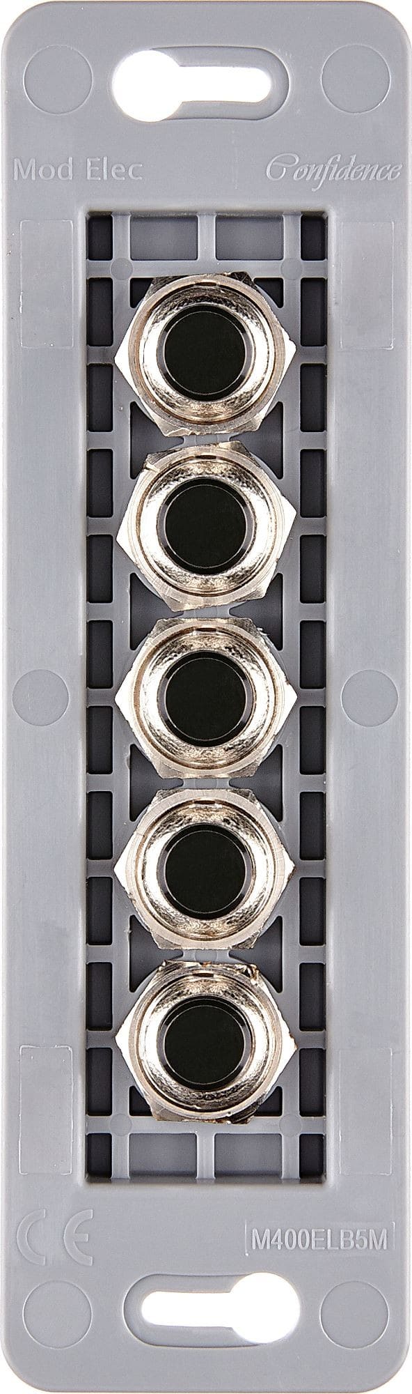 MODELEC - Mécanisme Renforce Etroit Long Noir 5 Poussoirs Push Ø8