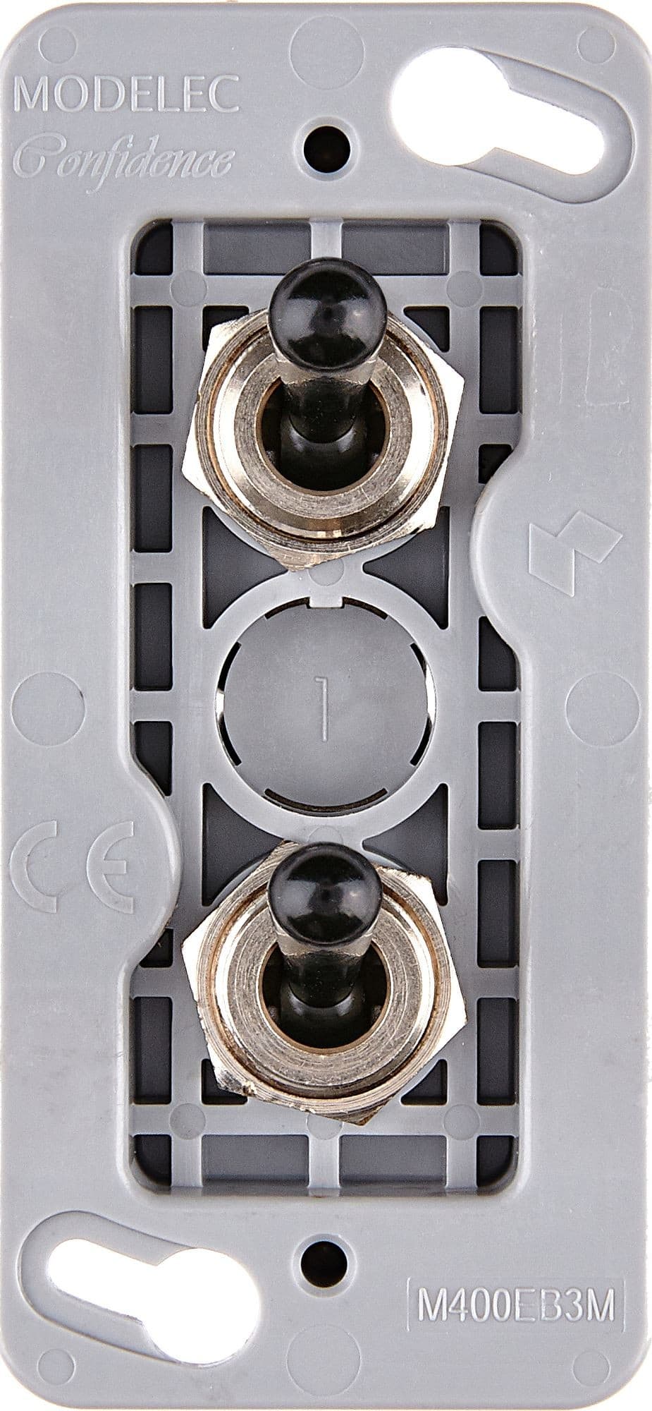 MODELEC - Mécanisme renforcé pour façade étroite Noir 2 Poussoirs