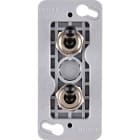 MODELEC - Mécanisme renforcé pour façade étroite Noir 2 Poussoirs