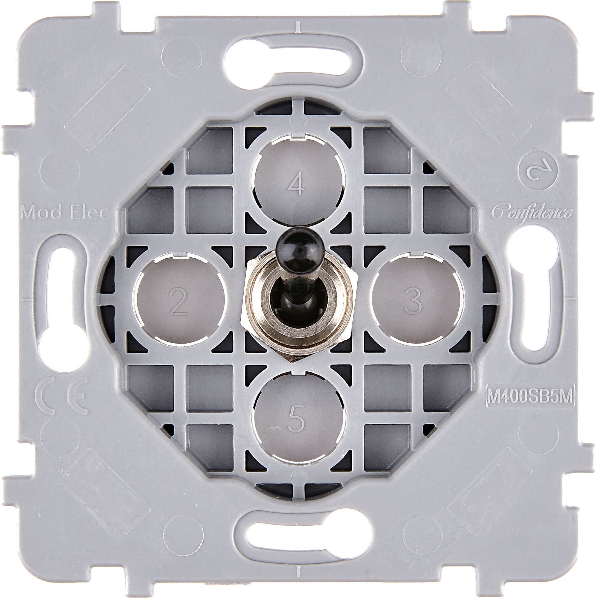 MODELEC - Mécanisme Renforce Simple Noir 1 Poussoir