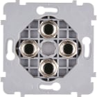 MODELEC - Mécanisme Renforce Simple Noir 4 Poussoirs Push