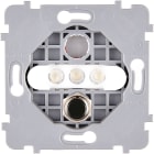 MODELEC - Mécanisme Renforce S Noir 1 Push + 3Led Blc