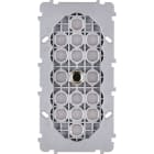 MODELEC - Mécanisme Renforce Noir Double Verticale 1 Poussoir Push