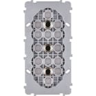 MODELEC - Mécanisme Renforce Noir Double Verticale 3 Poussoirs Push