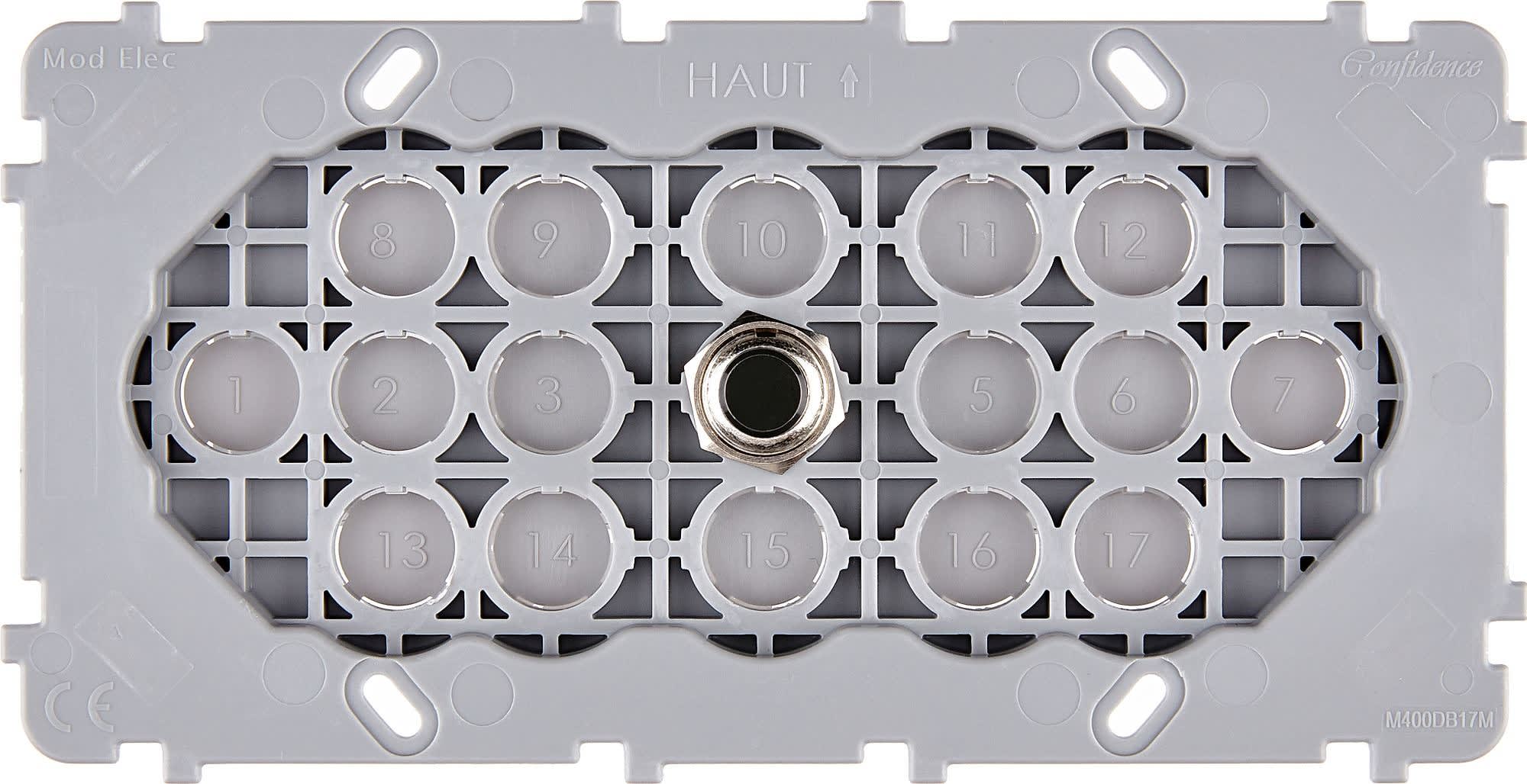 MODELEC - Mécanisme Renforce Noir Double Horizontale 1 Poussoir Push