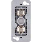 MODELEC - Mécanisme renforcé pour façade étroite Acier 2 Boutons Push Ø8