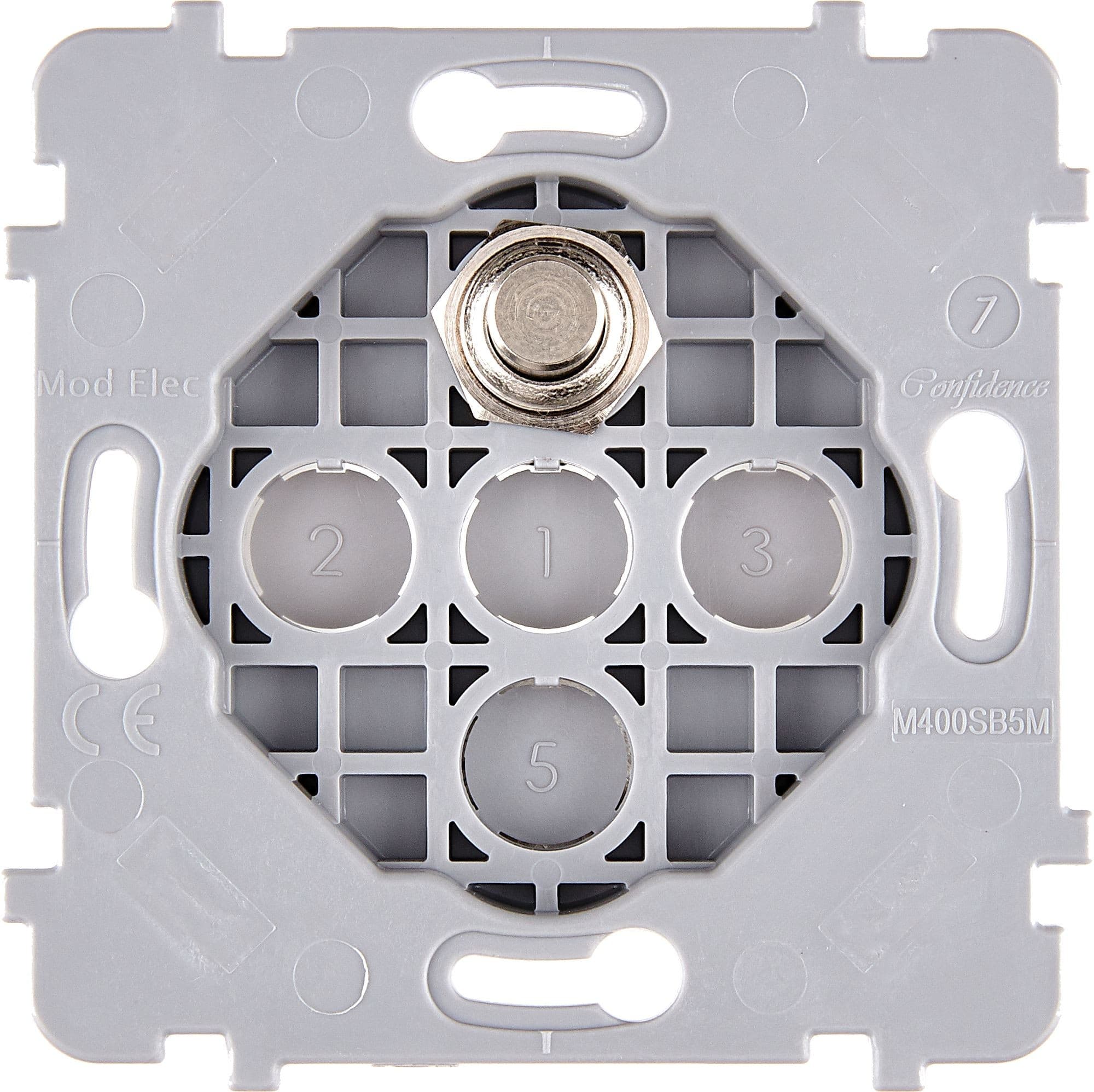 MODELEC - Mécanisme Renforce Acier Simple 1 Poussoir Push Plq Led