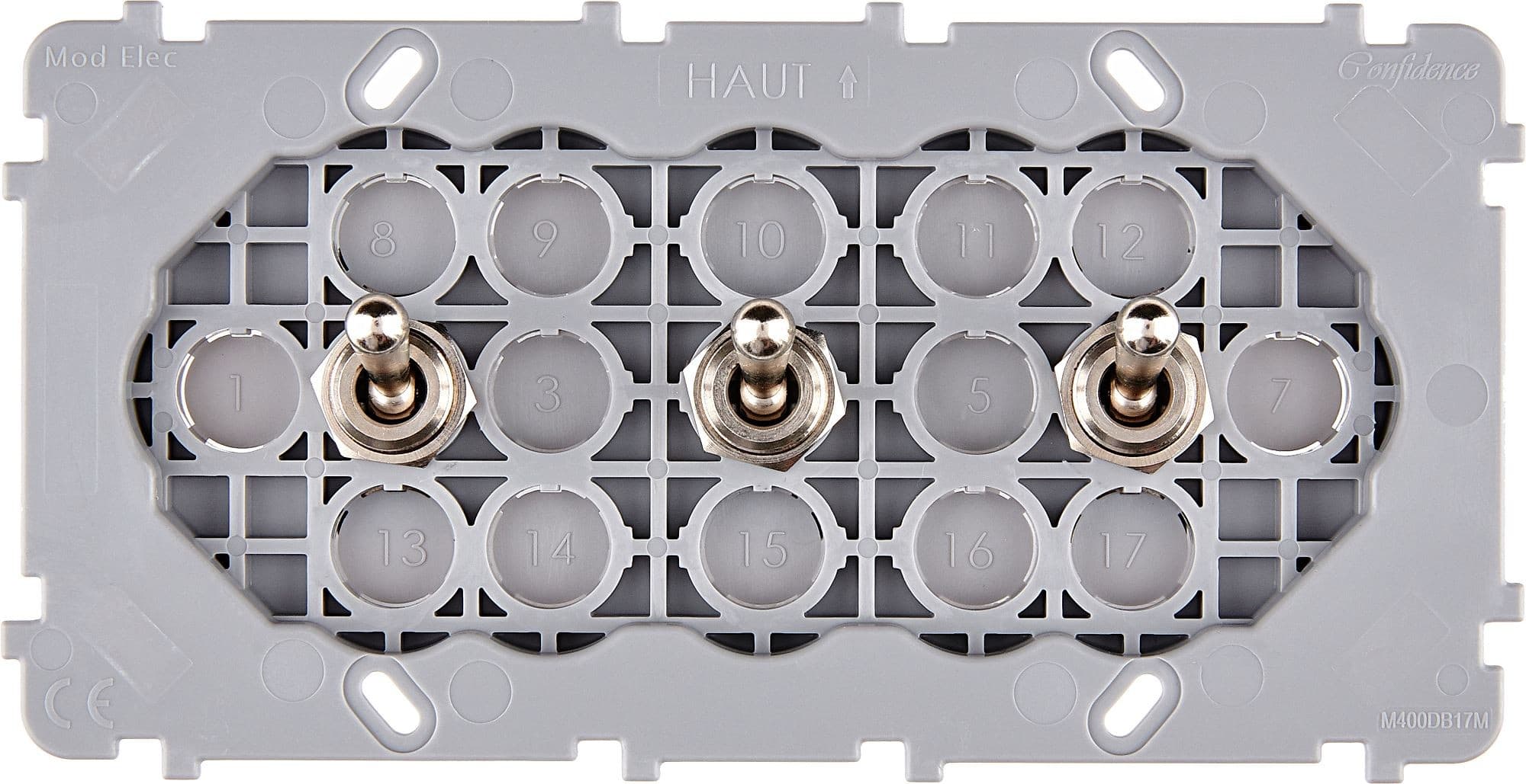 MODELEC - Mécanisme Renforce Acier Double Horizontale 3 Va Et Vient Alignes