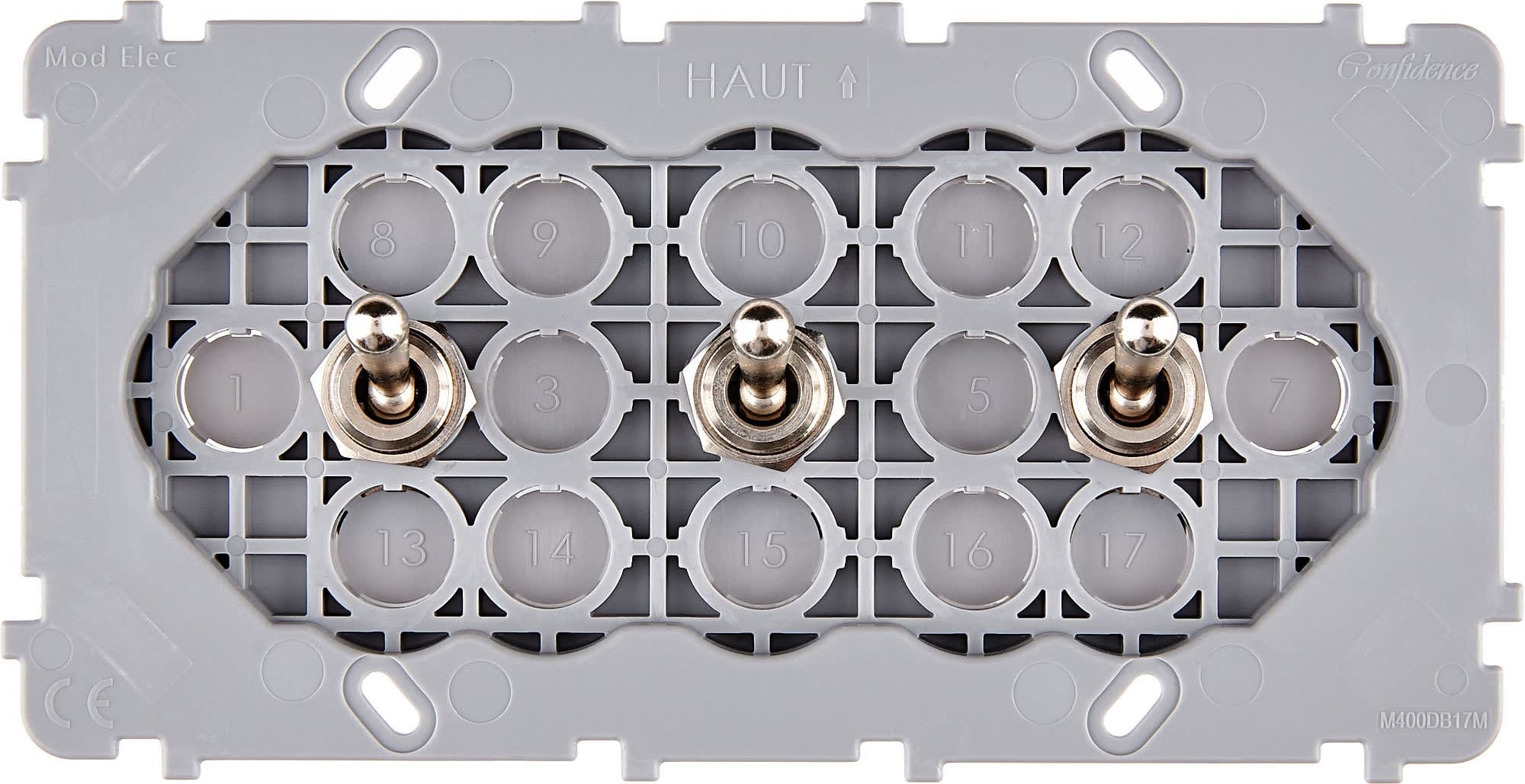 MODELEC - Mécanisme Renforce Acier Double Horizontale 3 Va Et Vient Alignes
