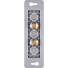 MODELEC - Mécanisme Renforce Etroit Long Dore 2 Poussoirs Push Ø8