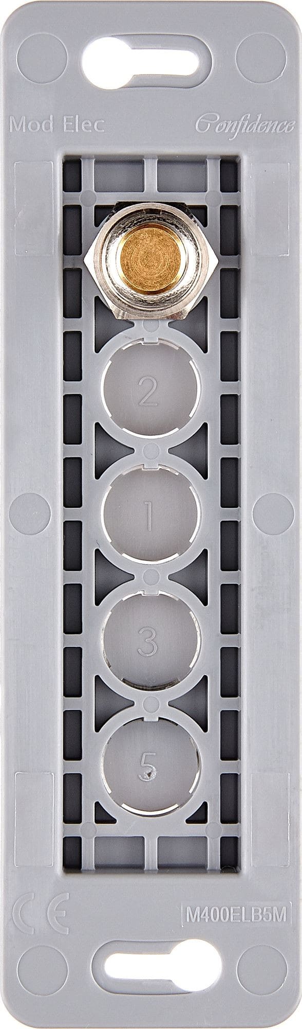 MODELEC - Mécanisme Renforce Dore Etroit Long 1 Poussoir Push Ø8 Led