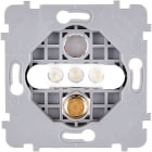 MODELEC - Mécanisme Renforce S Dore 1 Push + 3Led Blc