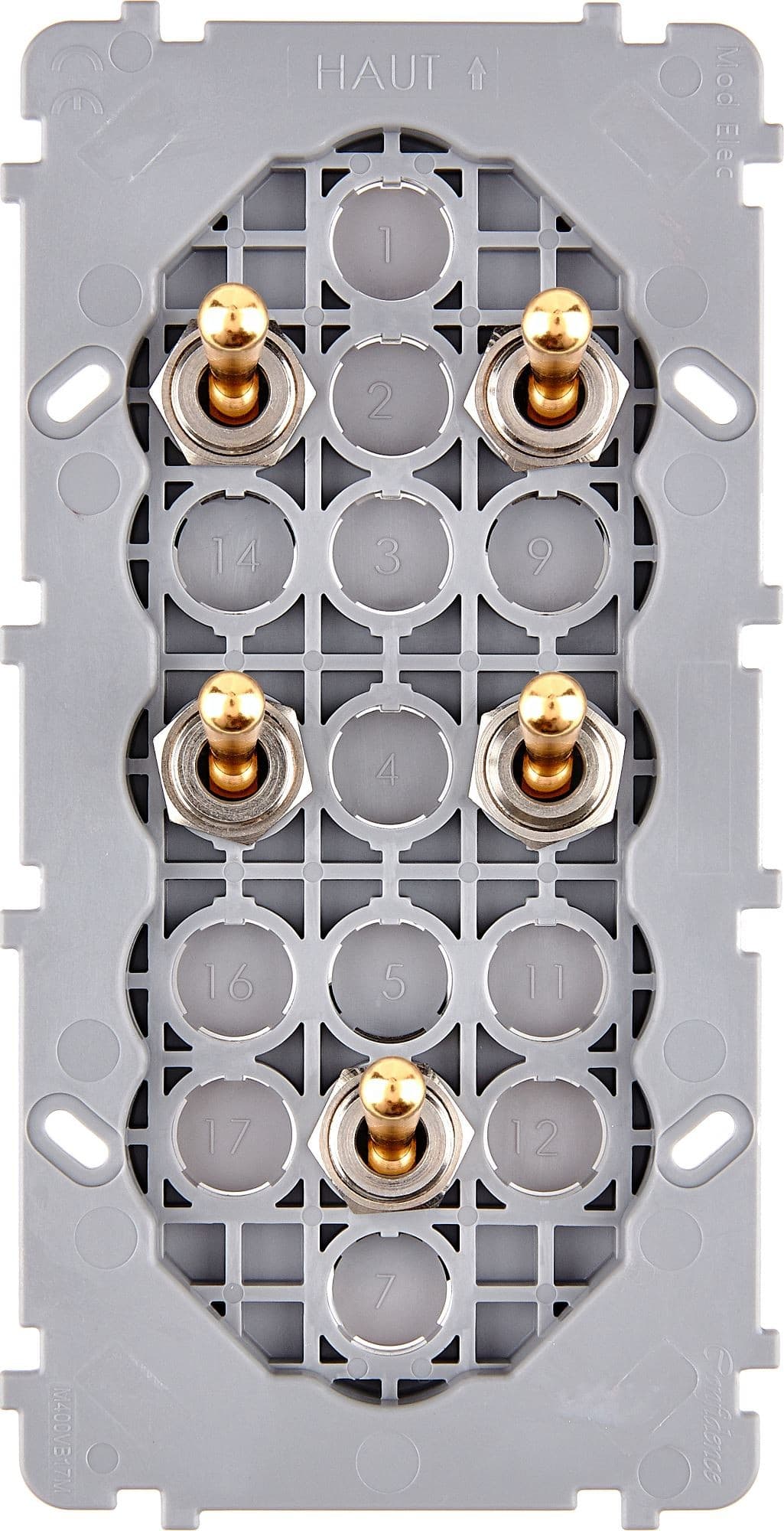 MODELEC - Mécanisme Renforce Dore Double Verticale 5 Va Et Vient