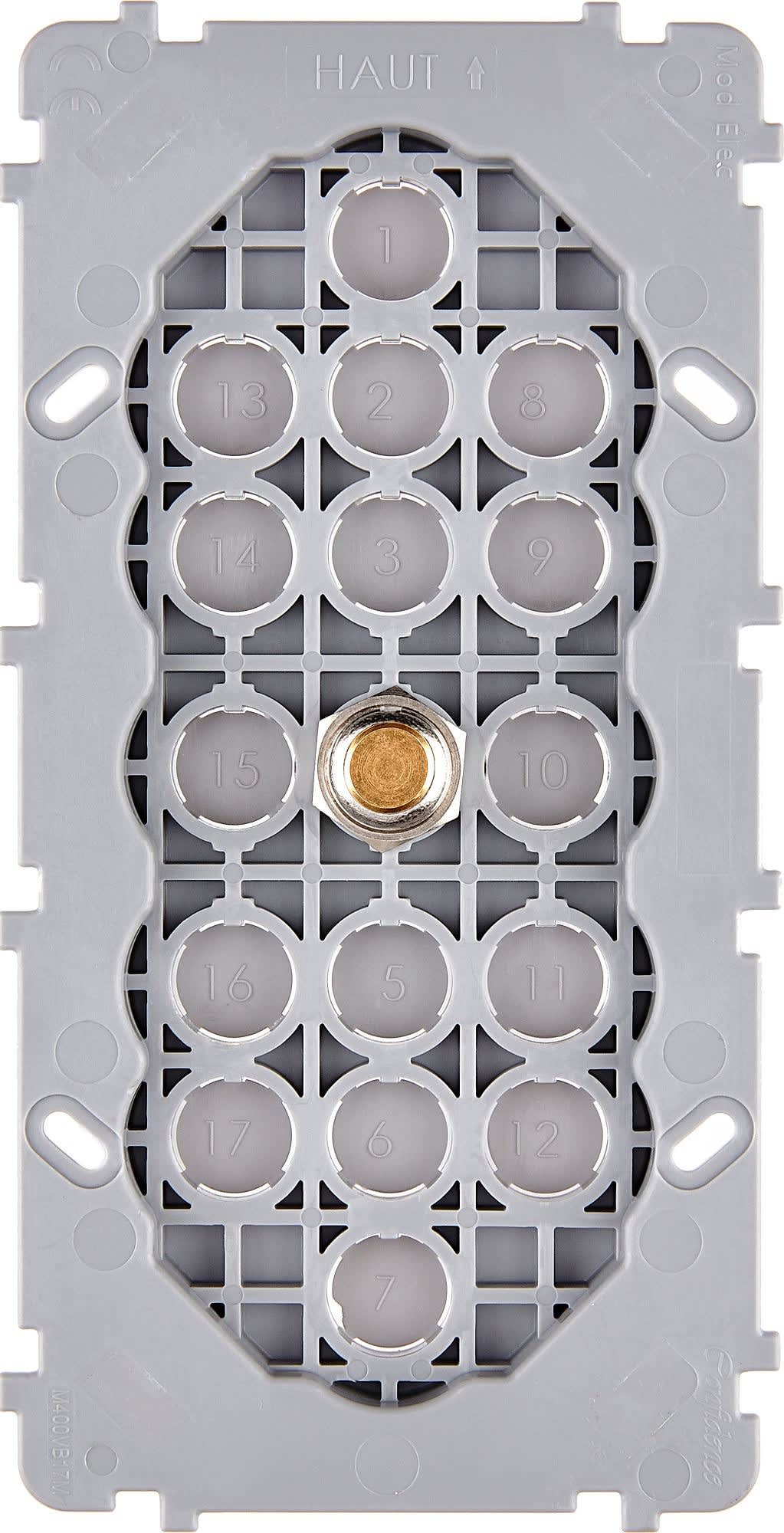 MODELEC - Mécanisme Renforce Dore Double Verticale 1 Poussoir Push