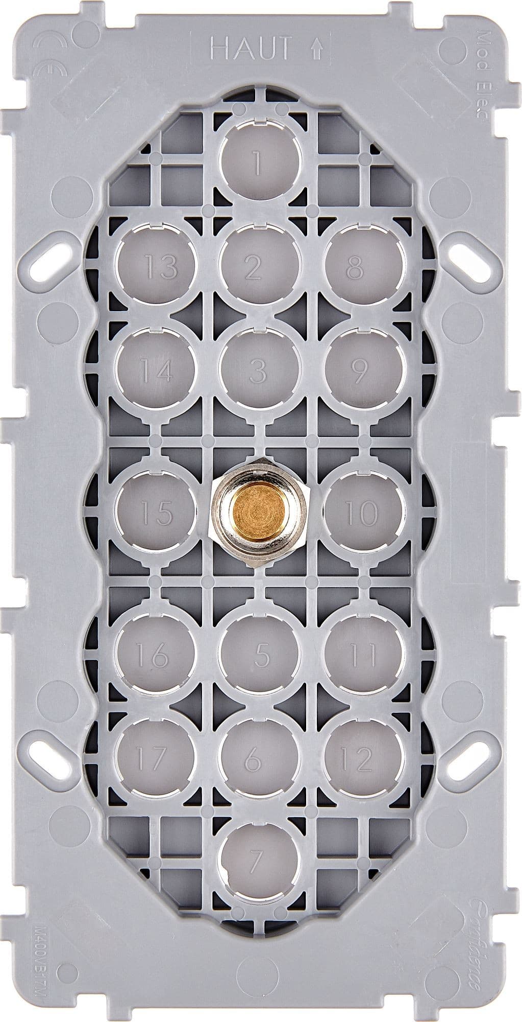 MODELEC - Mécanisme Renforce Dore Double Verticale 1 Poussoir Push