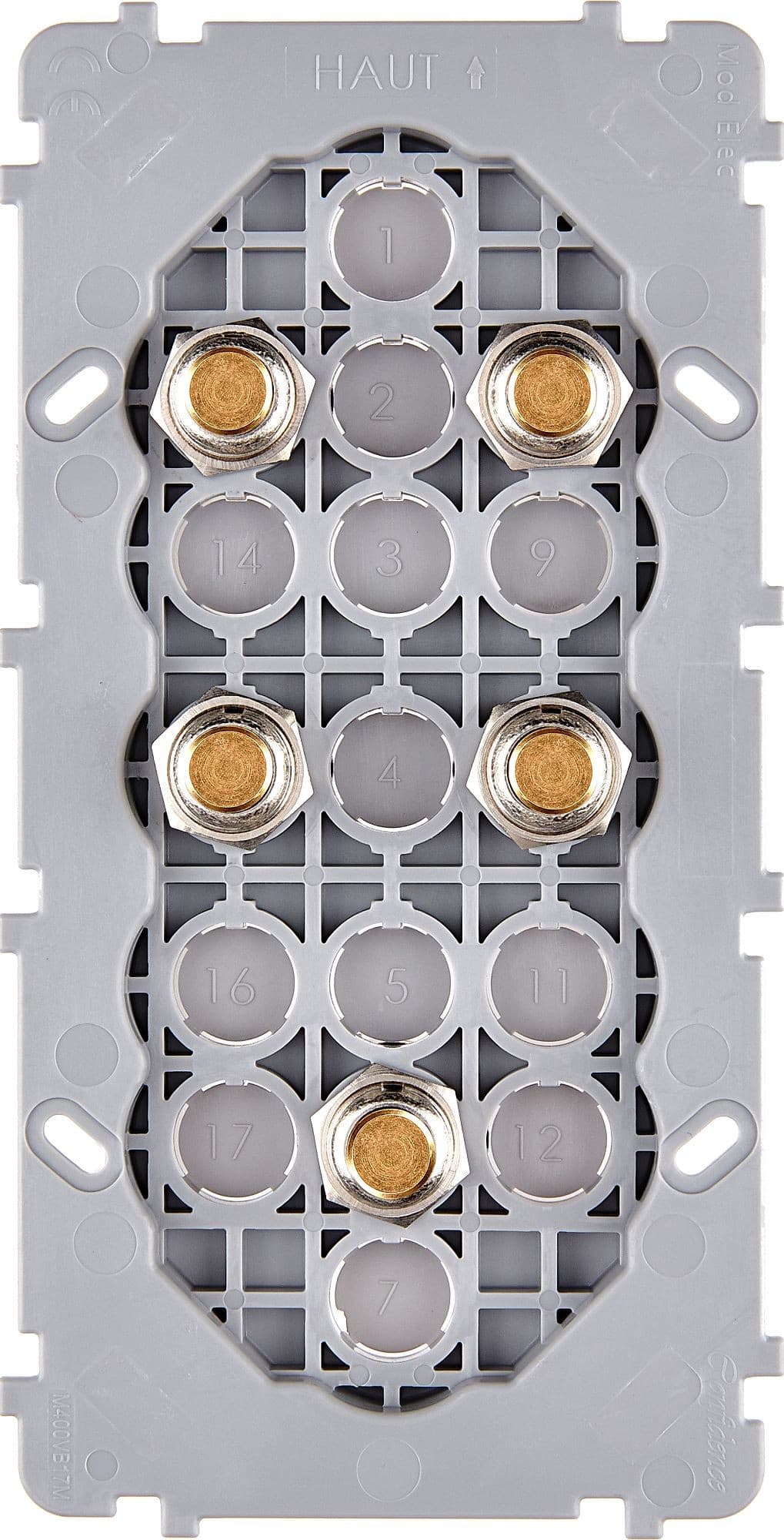 MODELEC - Mécanisme Renforce Dore Double Verticale 5 Poussoirs Push