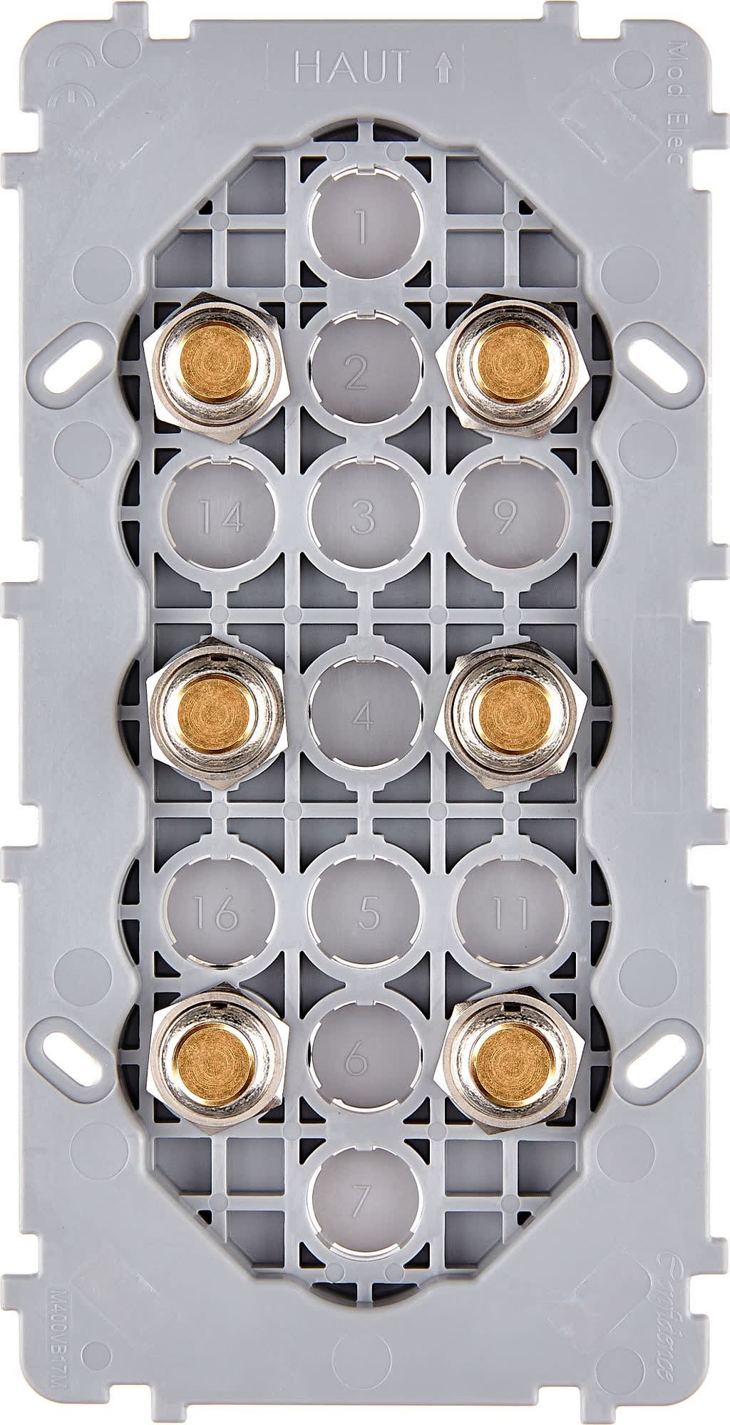 MODELEC - Mécanisme Renforce Dore Double Verticale 6 Poussoirs Push
