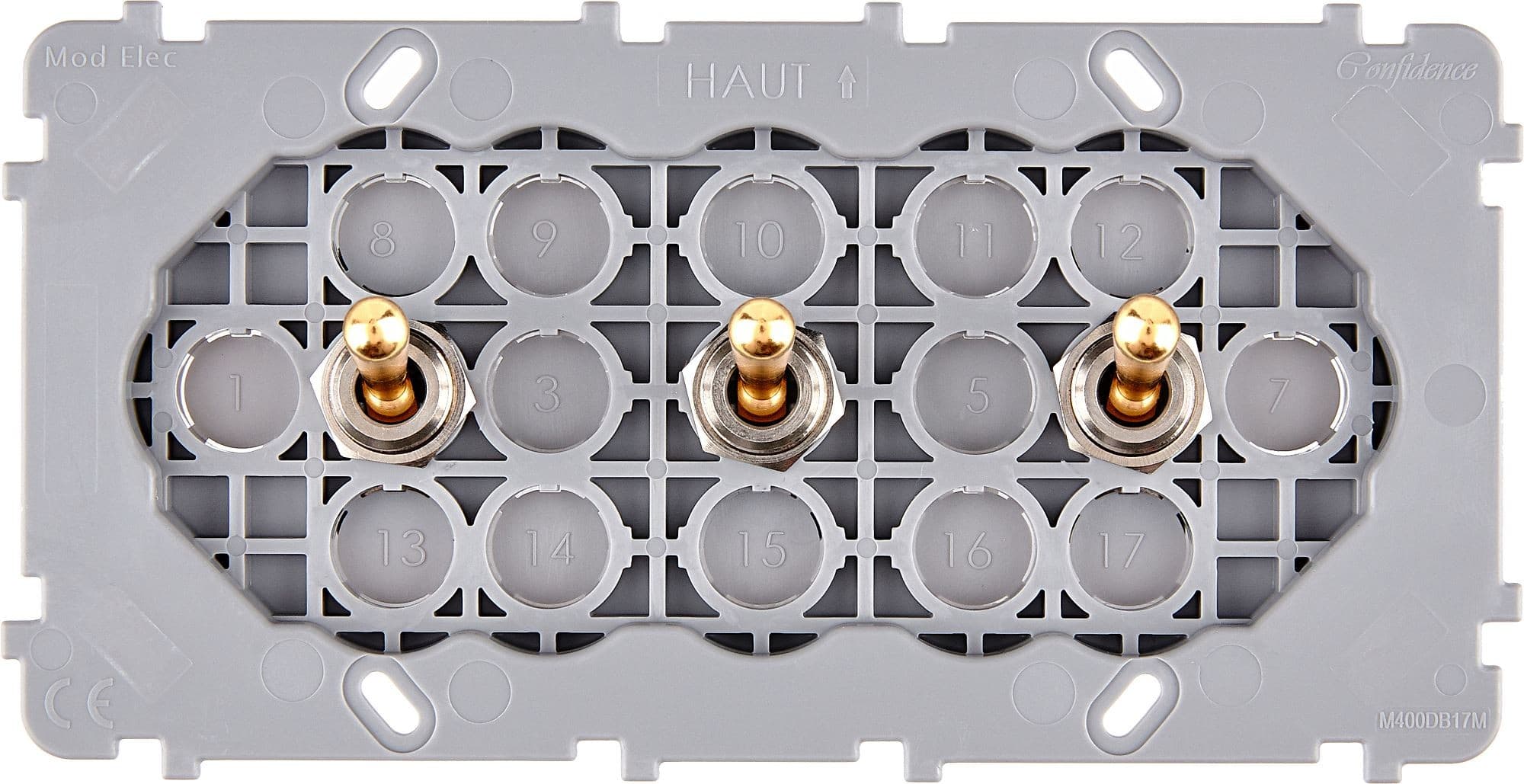 MODELEC - Mécanisme Renforce Dore Double Horizontale 3 Va Et Vient Alignes