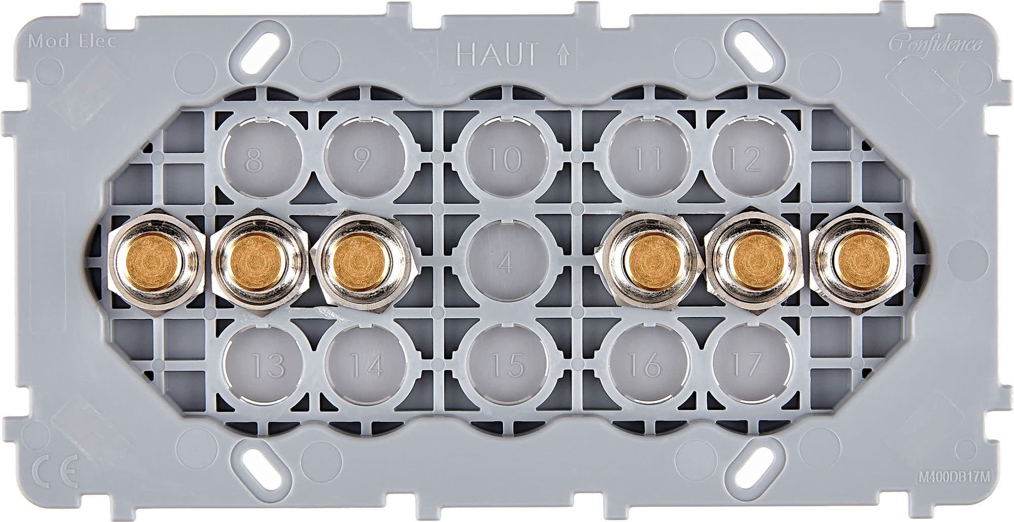 MODELEC - Mécanisme Renforce Dore Double Horizontale 6 Poussoirs Push