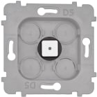 MODELEC - Mécanisme Bouton Damier carré en Laiton Blanc Mat à LED