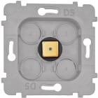 MODELEC - Mécanisme Bouton Damier carré en Laiton Or miroir à LED