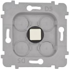 MODELEC - Méca modul KNX T +1 bouton carré IVOIRE pour façade simple