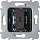 MODELEC - Mécanisme Bouton Plat Led 1 Va Et Vient / Poussoir Collection M Canon De Fusil