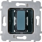 MODELEC - Mécanisme Plat bouton en alu 1 Va Et Vient Ou Poussoir Pour Collection M BLEU RL