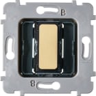 MODELEC - Mécanisme Plat Bouton 1 Va Et Vient Ou Poussoir Pour Collection M Laiton Sable