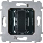MODELEC - Mécanisme Plat Bouton 1 Va Et Vient Ou Poussoir Pour Collection M Noir