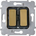 MODELEC - Mécanisme Plat Bouton Volet Roulant Va Et Vient Pour Collection M Laiton Miroir