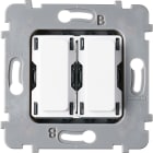 MODELEC - Mécanisme Plat Bouton 2 Va Et Vient Ou Poussoir Pour Collection M Blanc