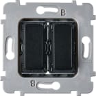 MODELEC - Mécanisme Plat Bouton 2 Va Et Vient Ou Poussoir Pour Collection M Noir