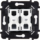 MODELEC - Mécanisme Volet Roulant Poussoir Blanc Support Blanc Pour Collection Hitera