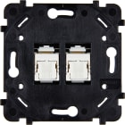 MODELEC - Mécanisme Dble Rj45 Cat6 (3M) Pour Collection Desir, Hitera Et Karo