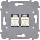 MODELEC - Mécanisme Dble Rj45 Cat6 (3M) Pour Collection Confidence