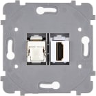 MODELEC - Mécanisme Rj45 Cat6 + Hdmi Pour Collection Confidence