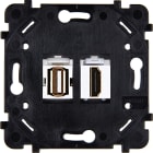 MODELEC - Mécanisme Dble Usb Data + Hdmi Pour Collection Desir, Hitera Et Karo