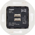 MODELEC - Mécanisme Chargeur Usb A+A 2Port 5V-3A Pour Collection Iris
