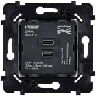 MODELEC - Mécanisme chargeur 2 ports USB C + C 5V-3A-15W